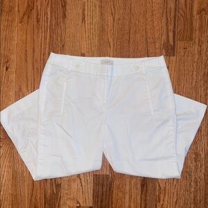 LOFT White Original Capri Ankle Pants Women’s Size Petite 10